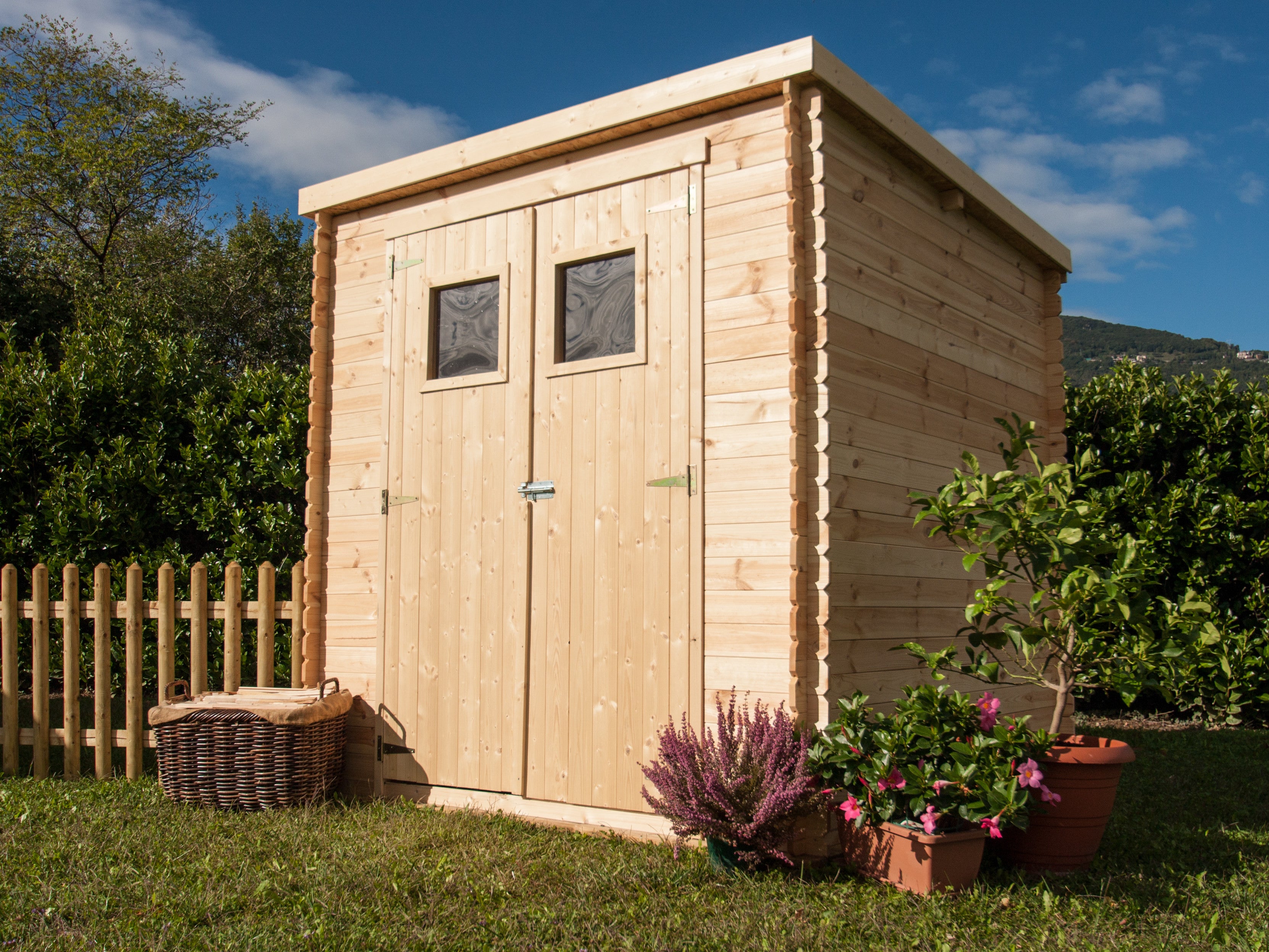 Losa Esterni da vivere Casetta in Legno con Incastri Blockhouse