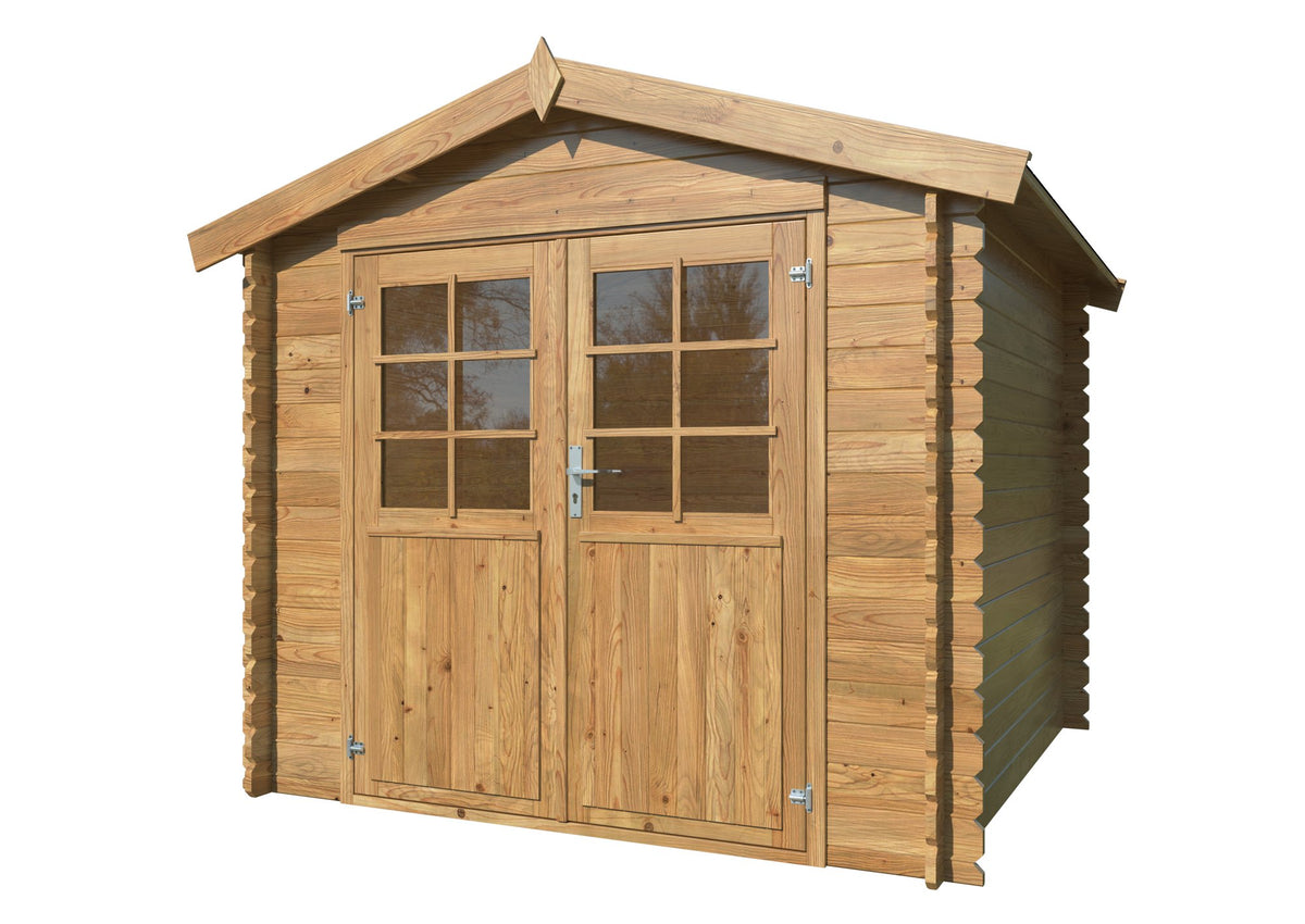 Casetta da giardino Arisa 250x250 cm in abete impregnato - 108692 - foto 4