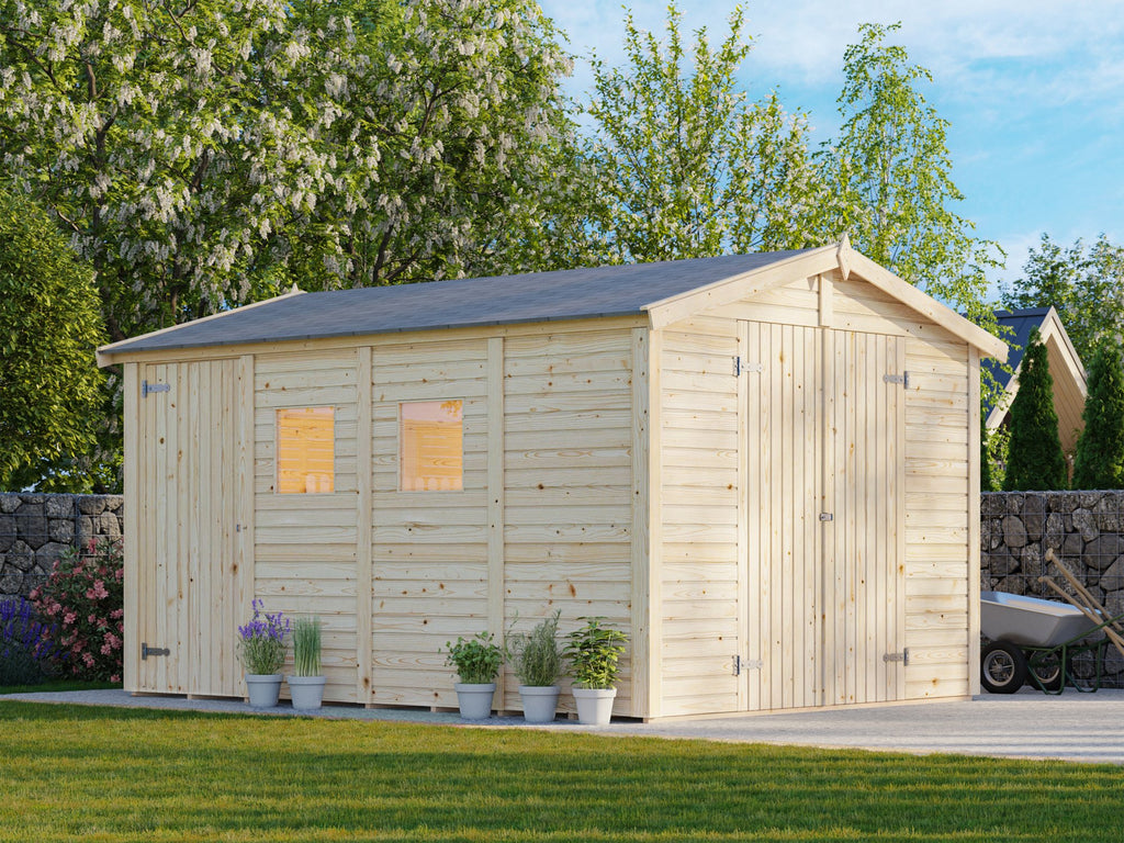 Casetta da giardino Dan C 273x370 cm con due porte - 101206