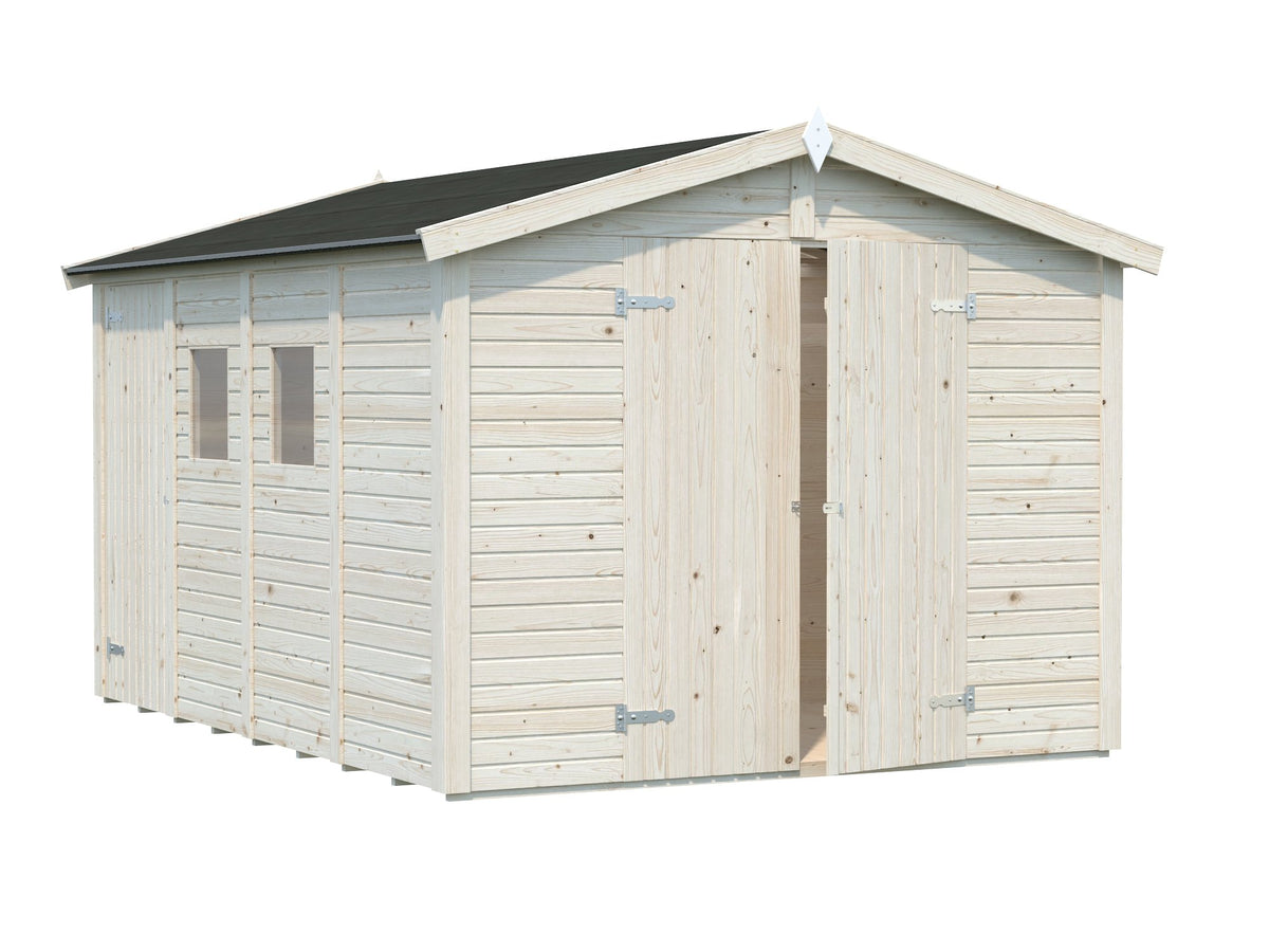 Casetta da giardino Dan C 273x370 cm con due porte - 101206 - foto 4