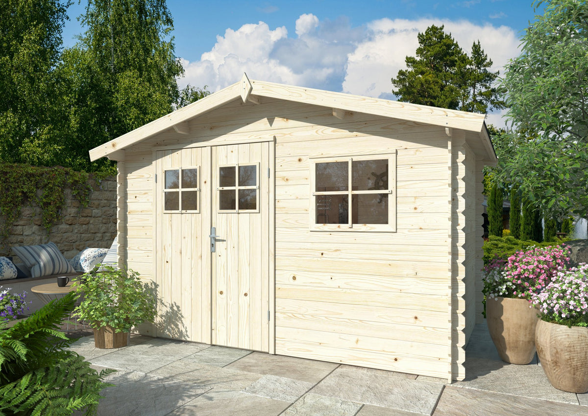 Casetta da giardino Latina 320x205 cm in abete - 101933