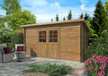 Casetta da giardino Lola B 406x292 cm in abete impregnato - 119258