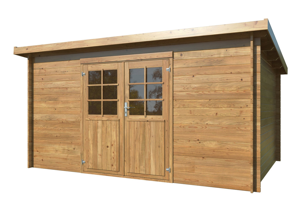 Casetta da giardino Lola B 406x292 cm in abete impregnato - 119258 - foto 4