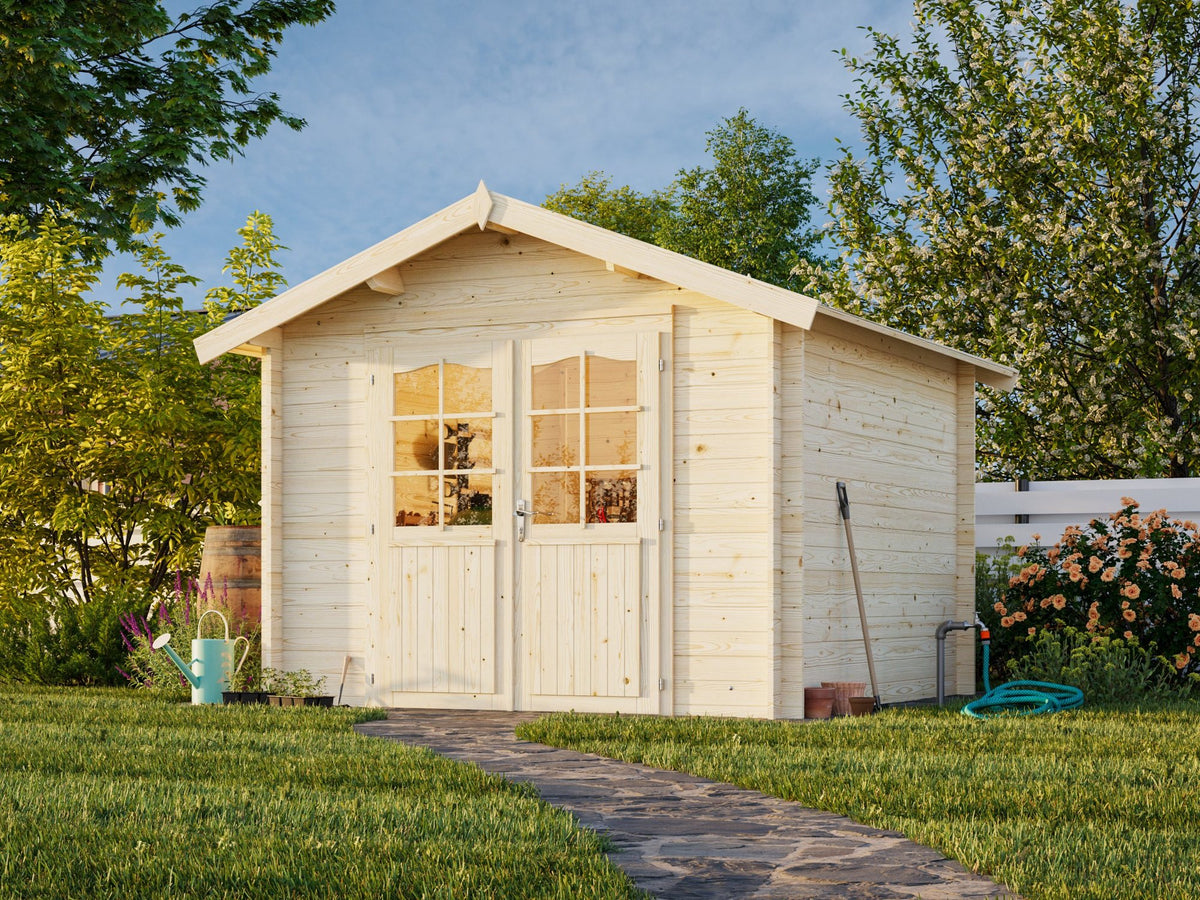 Casetta da giardino Lotta A 296x296 cm in abete - 101482