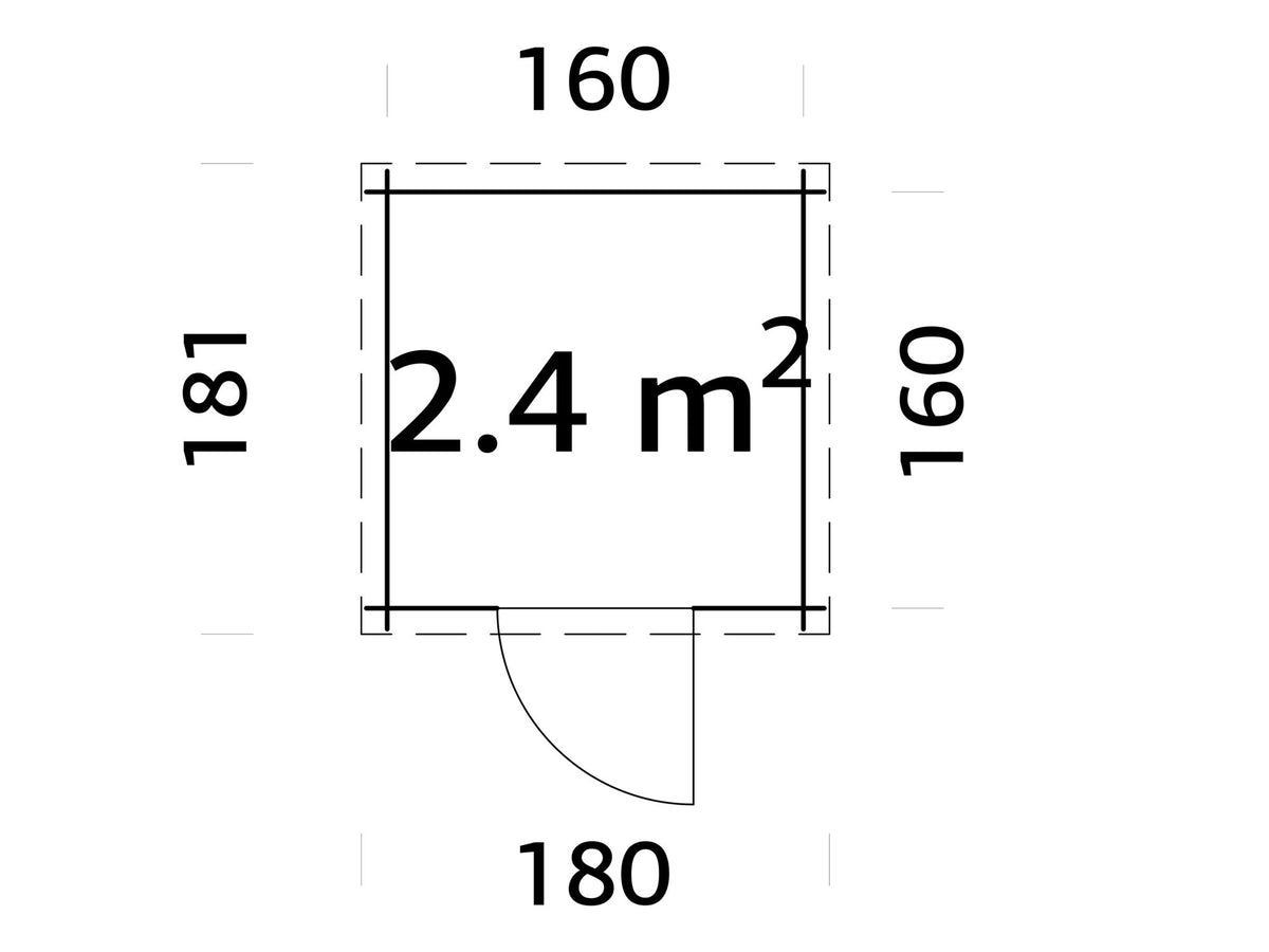 Casetta da giardino Molly A 176x176 cm in abete - 119211 - foto 5