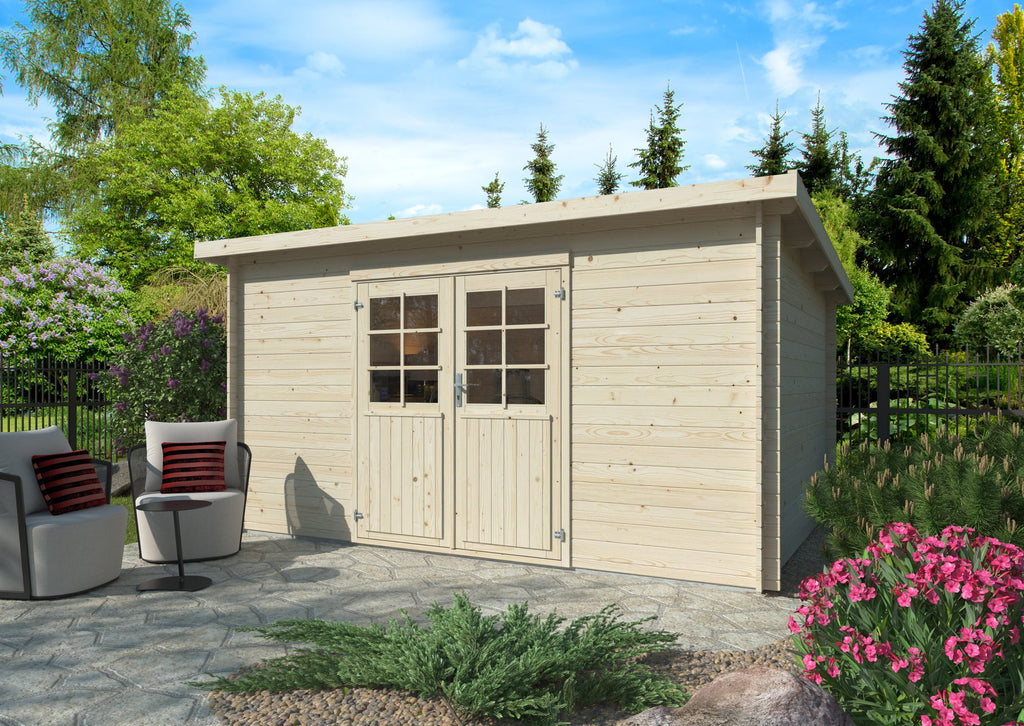 Casetta da giardino Nora B 406x292 cm in abete - 119231