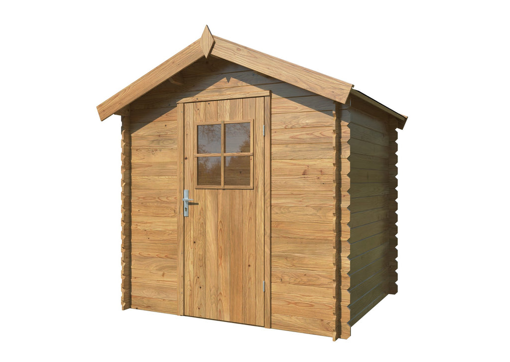 Casetta da giardino Paola 206x176 cm in abete impregnato - 109157 - foto 4