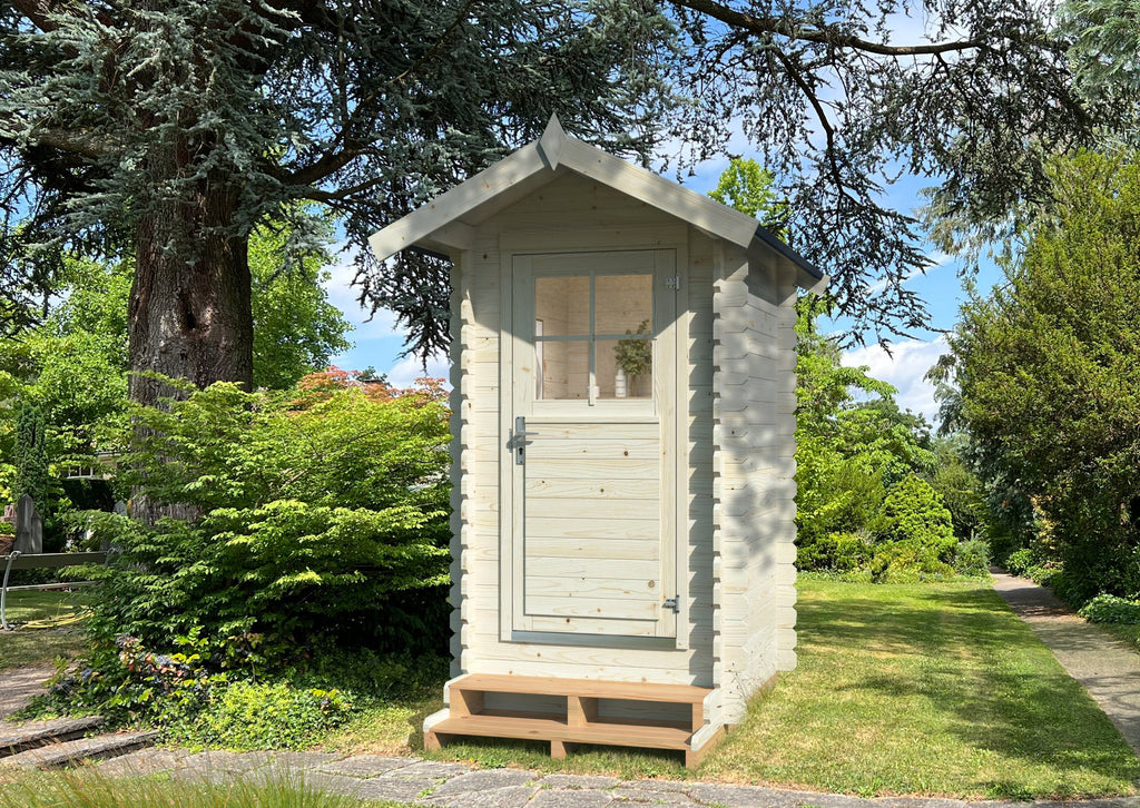 Casetta da giardino Petteri 138x158 cm in abete grezzo - 111773
