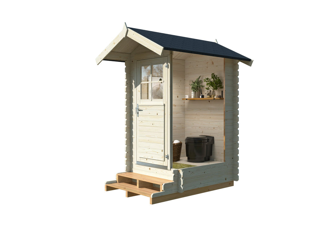Casetta da giardino Petteri 138x158 cm in abete grezzo - 111773 - foto 2