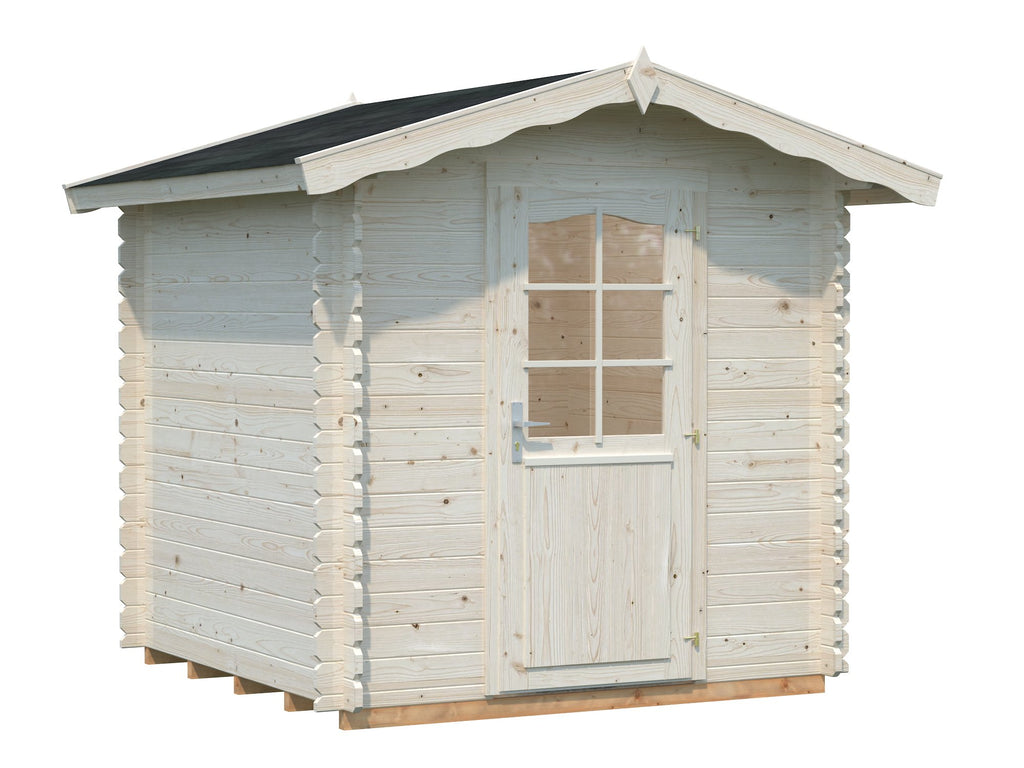 Casetta da giardino Vivian 218x218 cm in abete grezzo - 101314 - foto 5