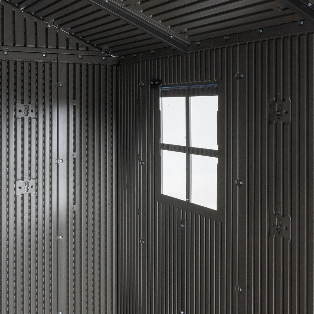 Casetta Venezia in Polietilene HDPE a doppia parete (213x213 cm) con lucernario, finestra apribile, porta rinforzata e pavimento incluso, dettaglio interno