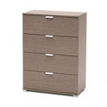 Cassettiera Cosma rovere grigio vista frontale