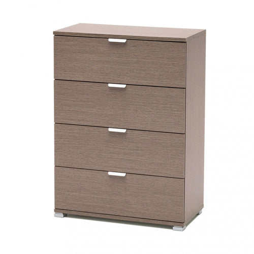 Cassettiera Cosma rovere grigio vista frontale