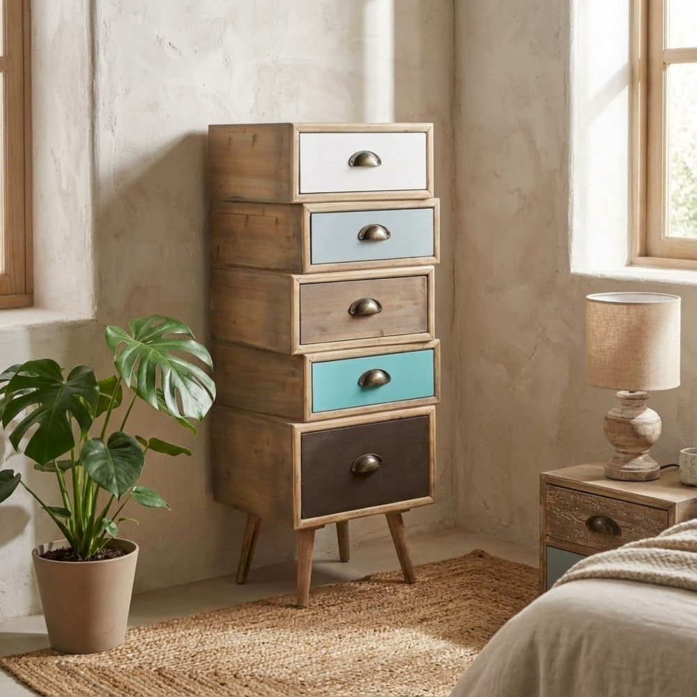 Cosma Cassettiera Colorado con Maniglie a Conchiglia