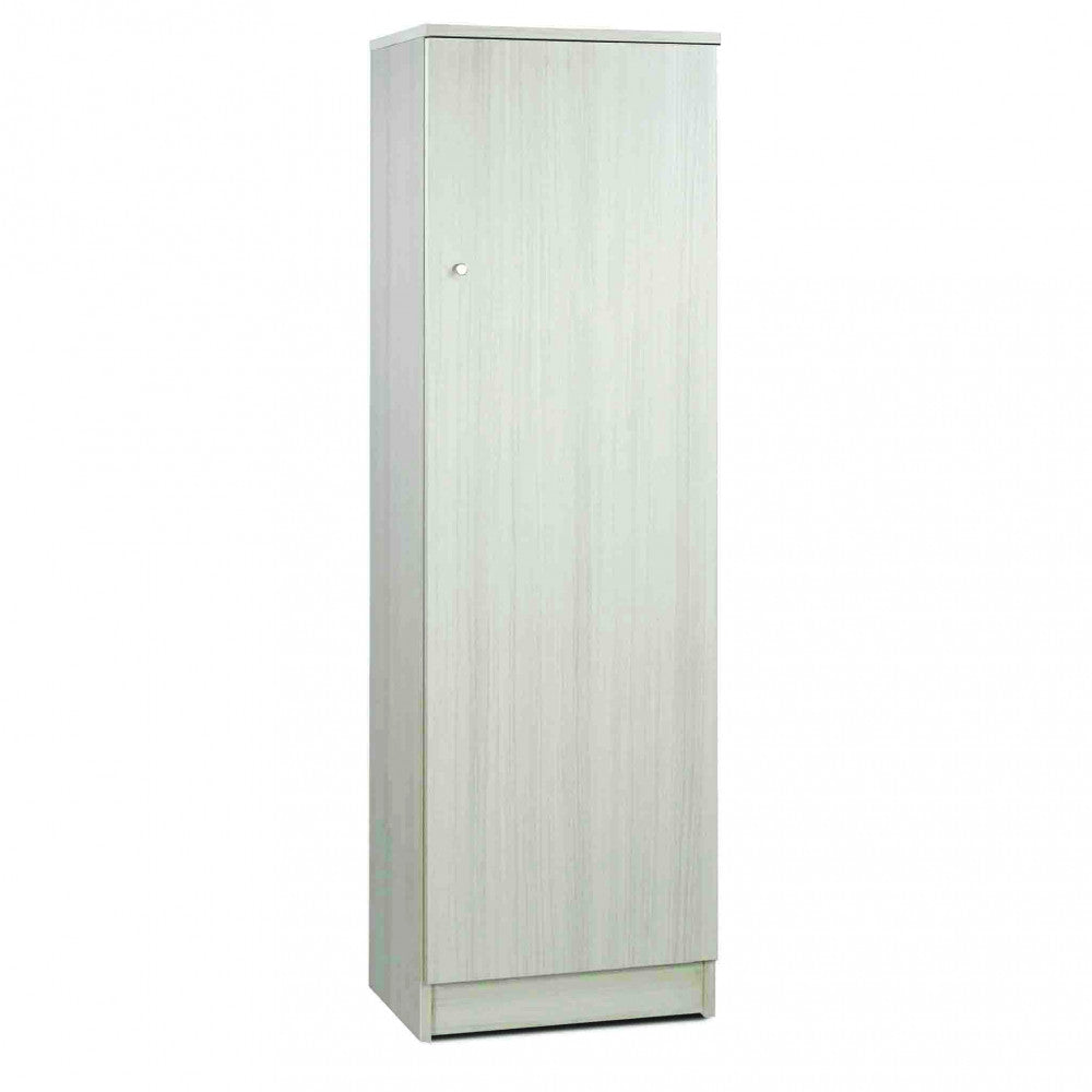 Colonna portaoggetti 1 anta in MDF colore eucalipto (beige) by Albert, design moderno