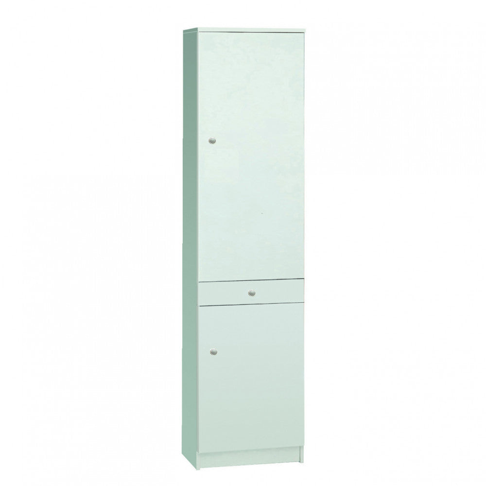 Colonna 2 Ante e 1 Cassetto in Kit Bianco Liscio - MG808873
