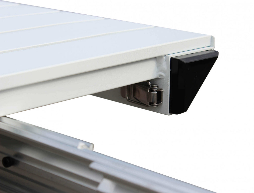 Consolle trasformabile in tavolo da esterno in alluminio r