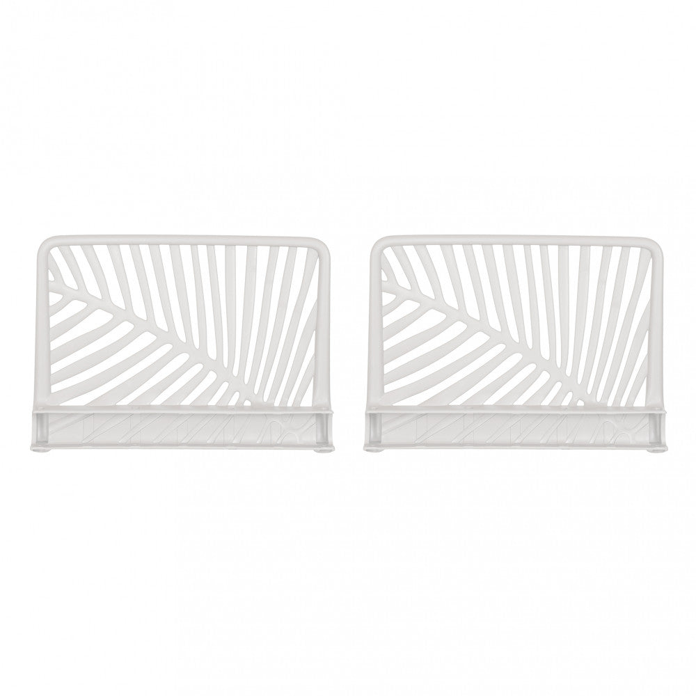 Coppia di Braccioli per Salotto Guaranà in polipropilene Bianchi