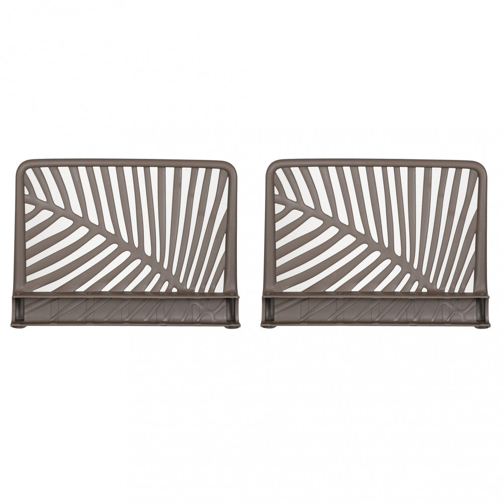 Coppia di Braccioli per Salotto Guaranà in polipropilene Taupe