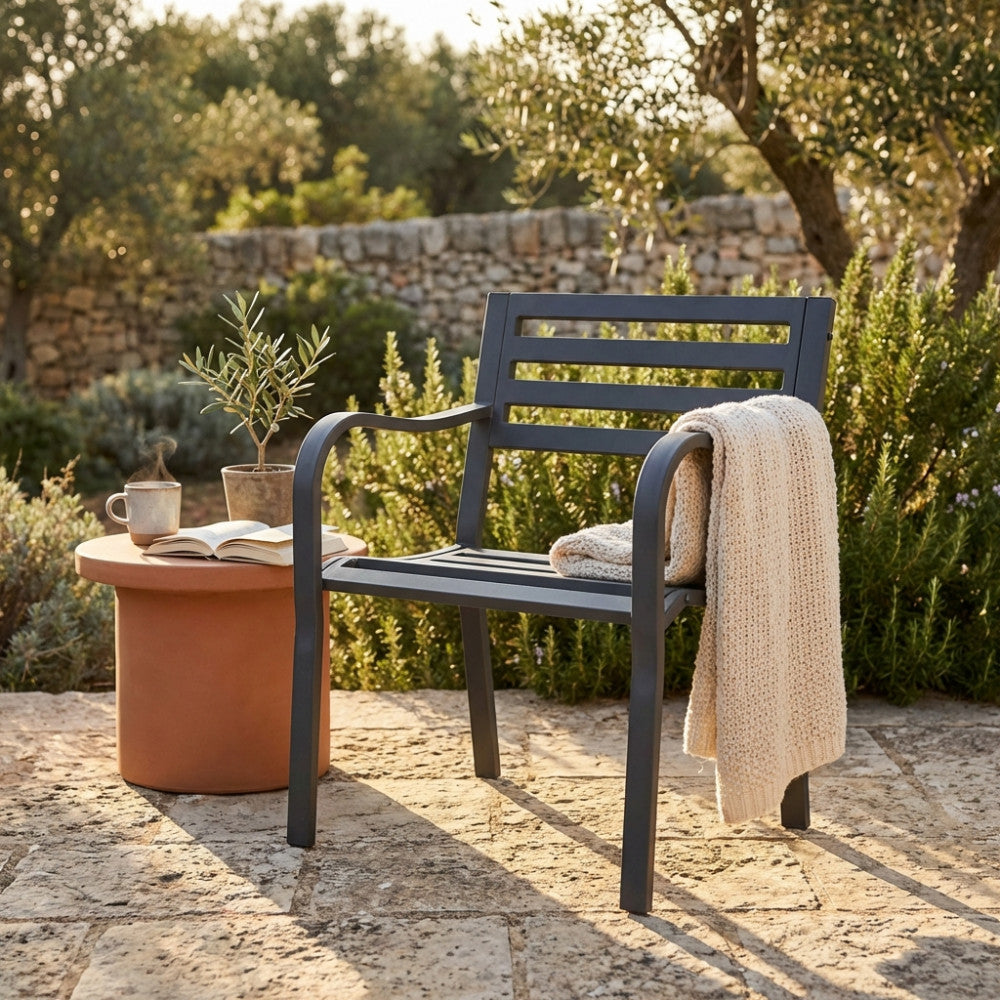 Cosma Poltrona Struttura In Acciaio - FE802533-NERO