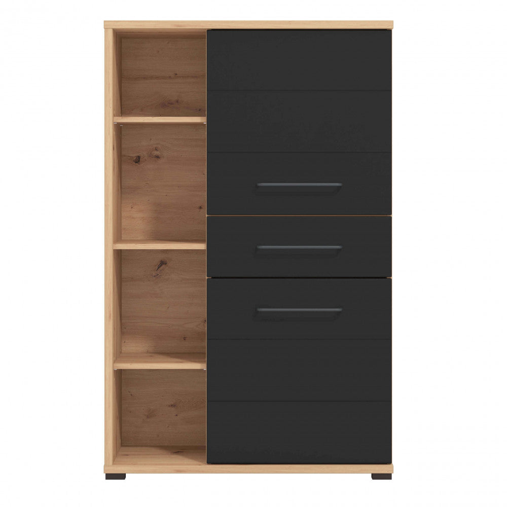 VETRINA LUSITANIA ROVERE ARTIGIANO E NERO