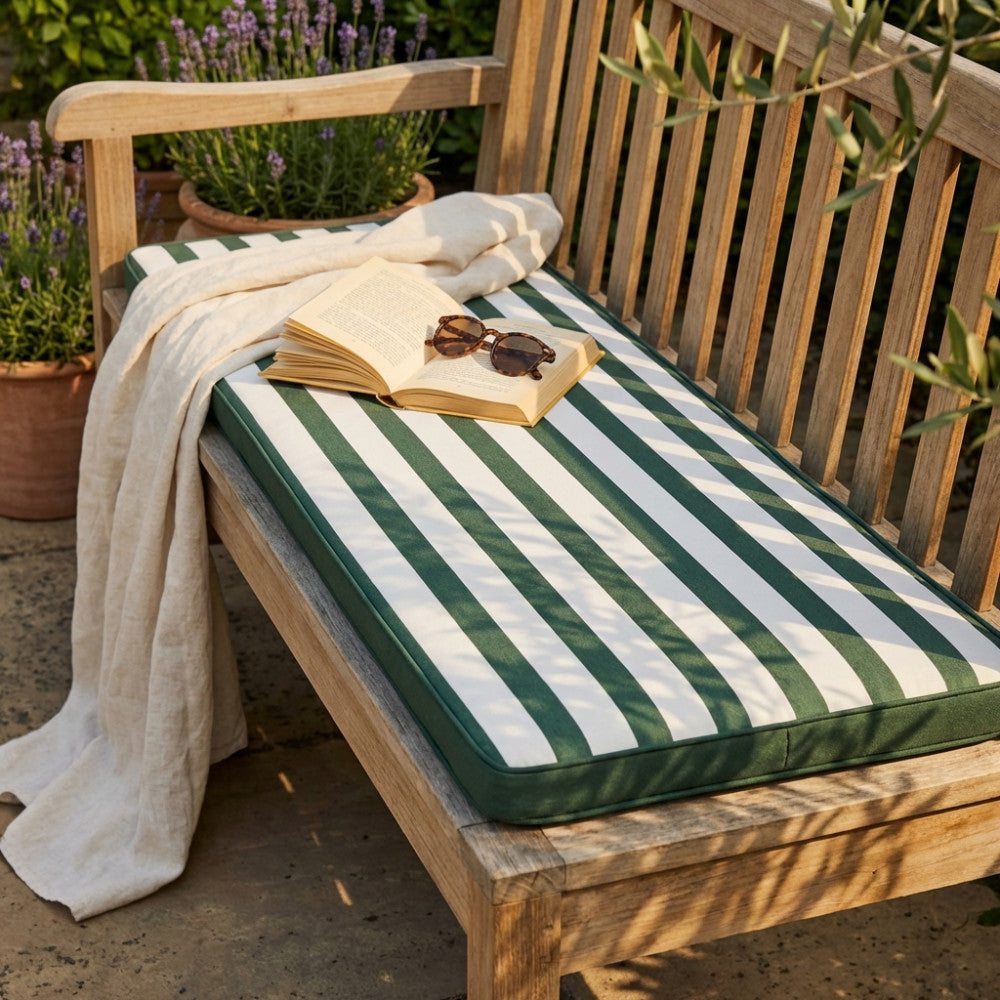 Cuscino Real 150 x 45 cm a Righe Verdi - CU805673 - foto 2