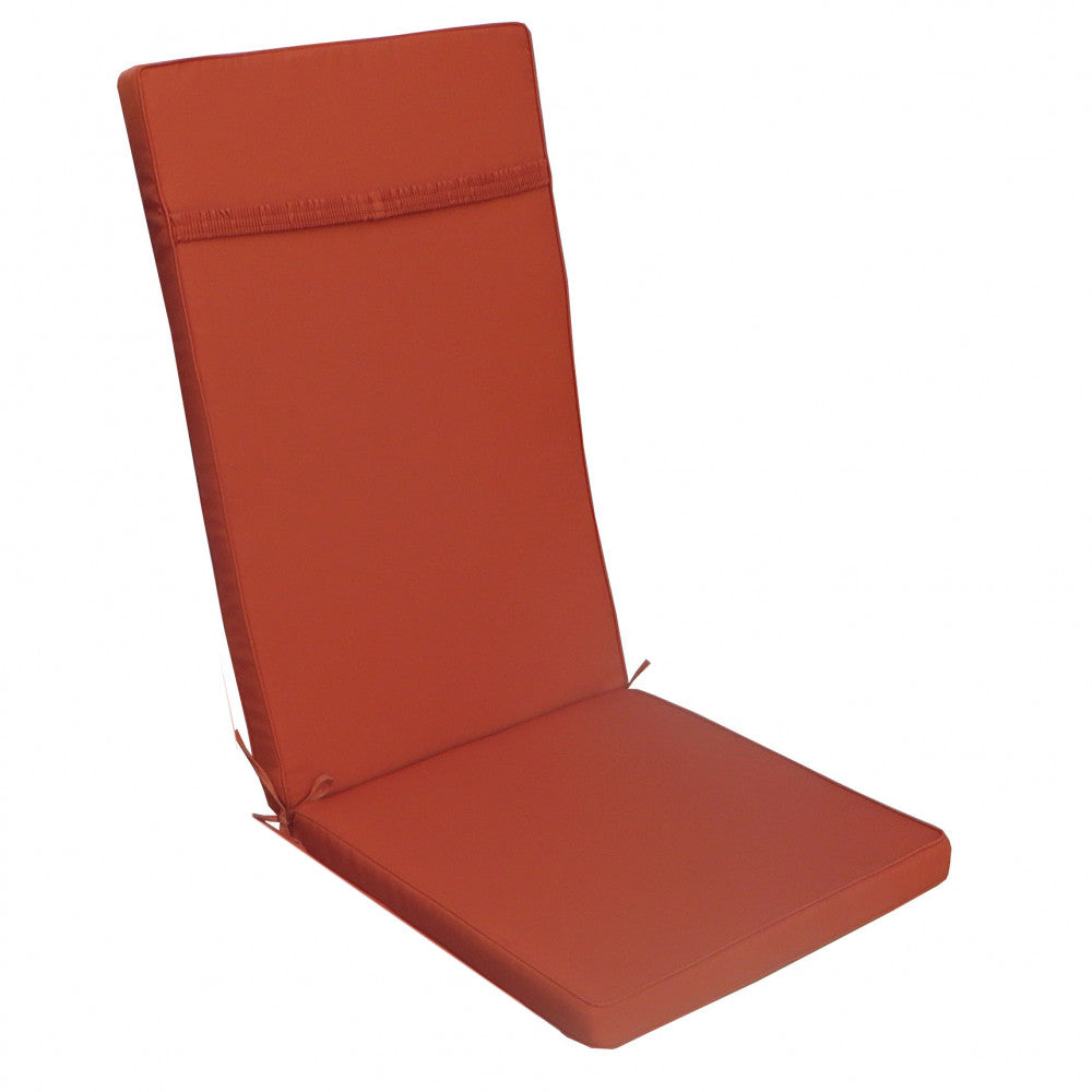 Vista posteriore isolata del Cuscino Real Alto Arancione, con focus sulla fascia elastica di ancoraggio e la texture del poliestere.