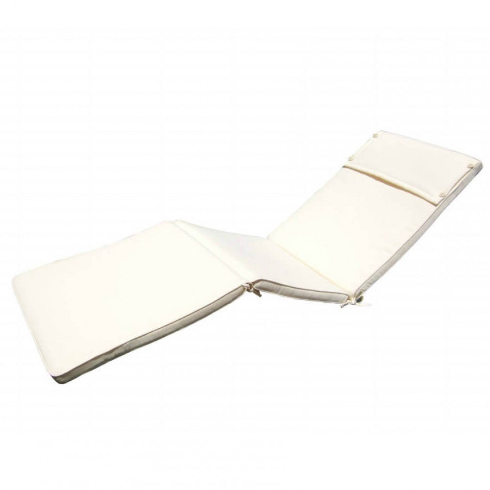 Cuscino Cosma Cuscino Real Lettino Ecru disteso con quote dimensionali