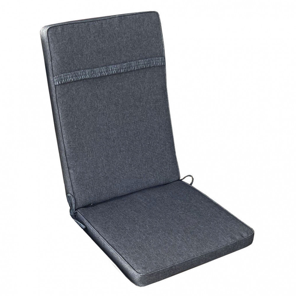 Vista posteriore del cuscino Real Medio con dettaglio della fascia elastica per l'ancoraggio allo schienale.