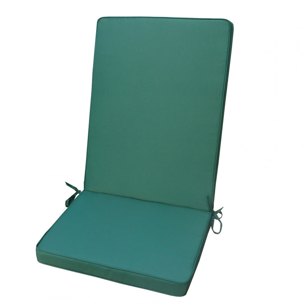 Vista frontale del cuscino Real Medio verde scuro isolato su sfondo bianco, evidenziando la struttura ergonomica.