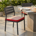 Cuscino Cosma Real Seduta Red a righe