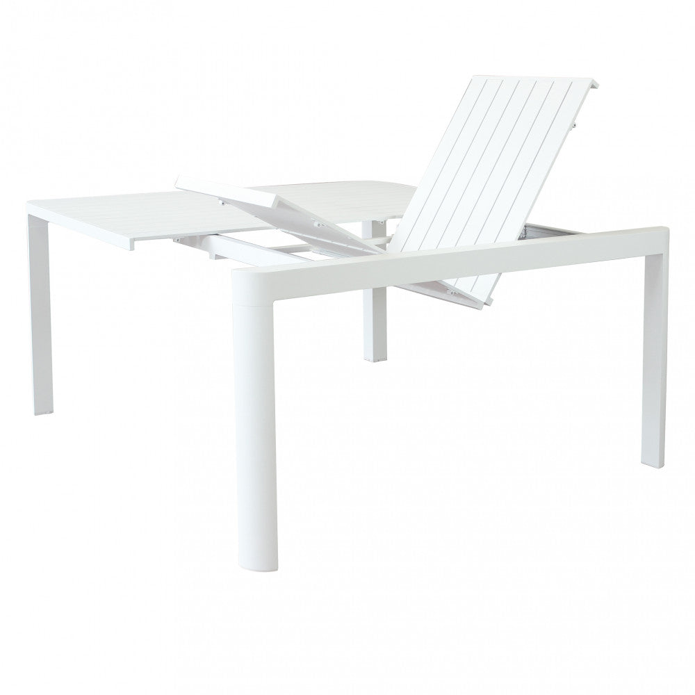 Tavolo Esterno Allungabile Washington in Alluminio Bianco