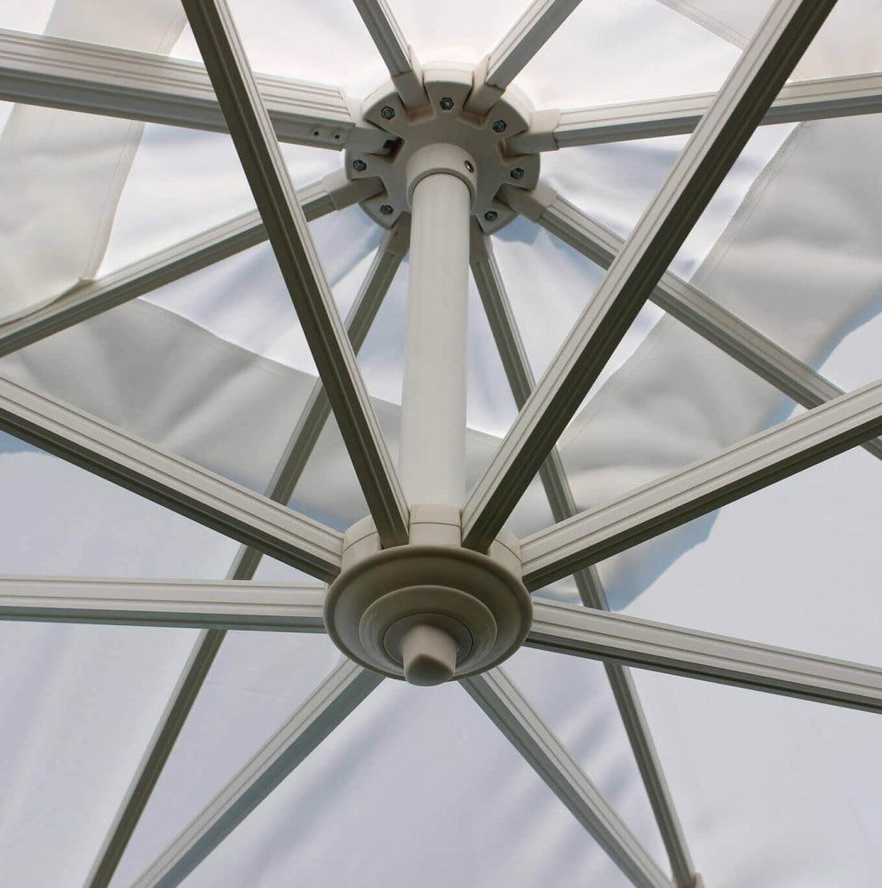 OMBRELLONE DOPPIO 3 X 3 ARCHIMEDE BIANCO TELO BIANCO