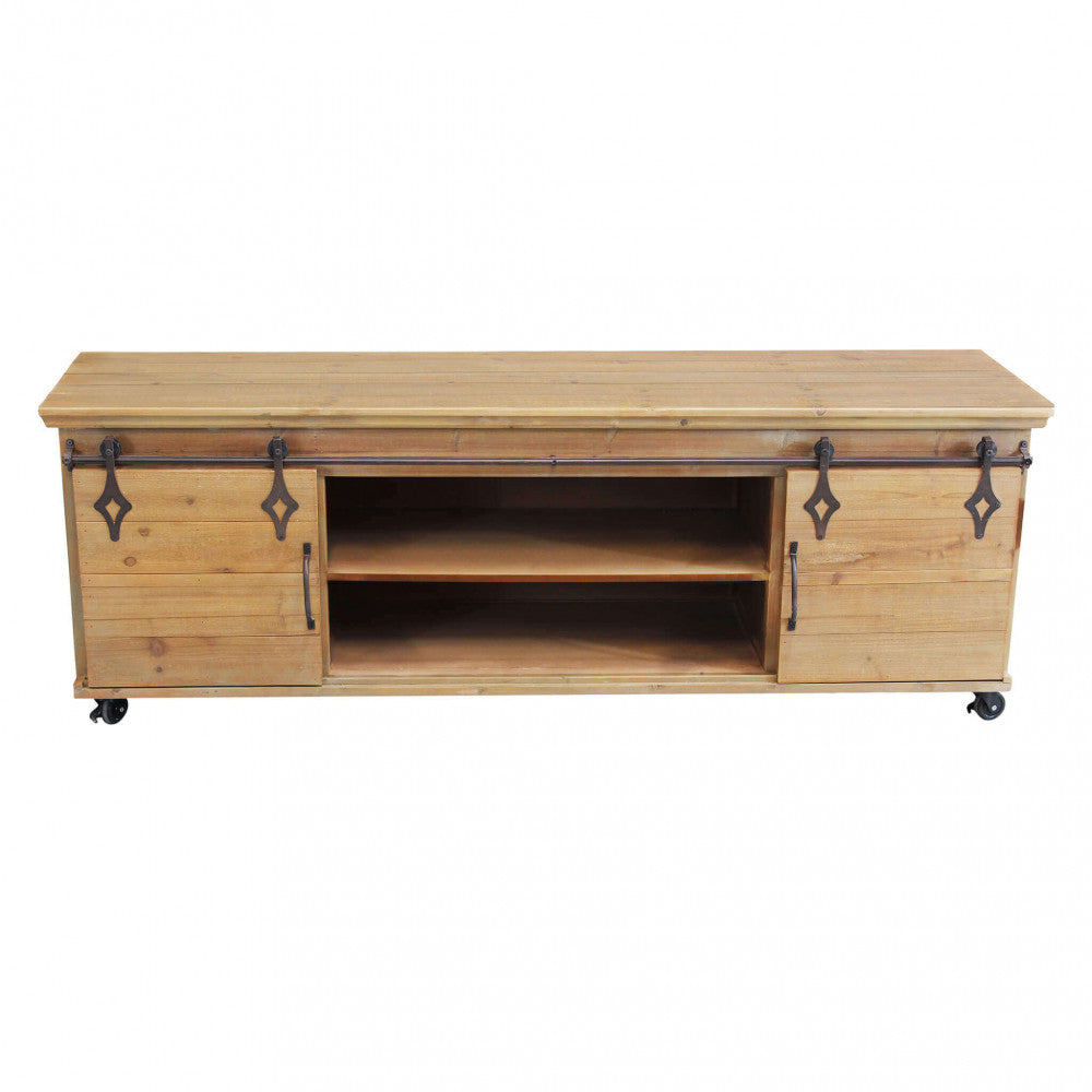 Dettaglio Ante e Ripiani con Primo piano della combinazione di metallo e legno del Mobile Clement, mostrando la finitura e la robustezza dei materiali | Albert Stock