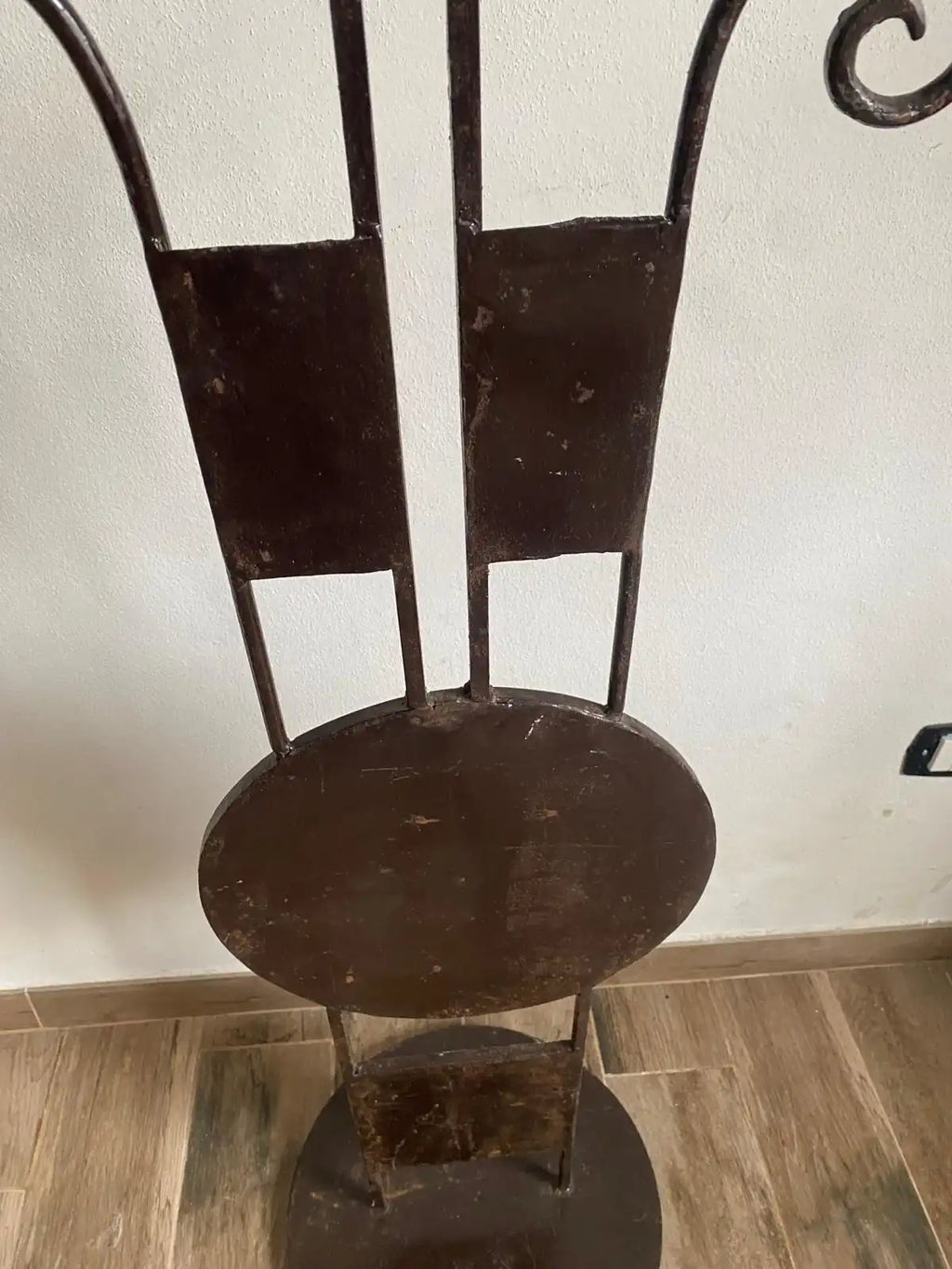 lavorazione ferro battuto del Porta candele alto in ferro battuto design marocchino etnico per interni o esterni