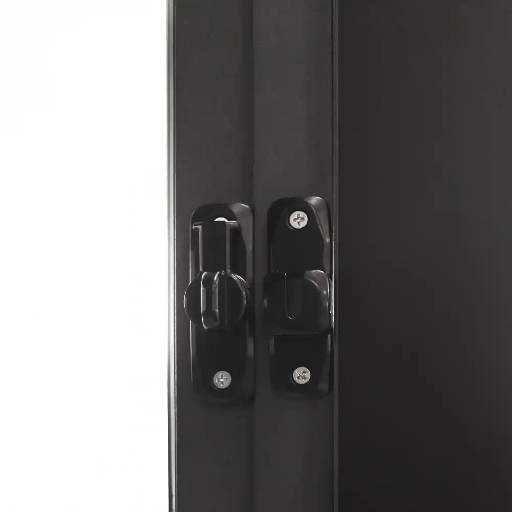 dettaglio gancio apertura pergola pannello laterale scorrevole con vetro per pergola bioclimatica lato 4m colore antracite