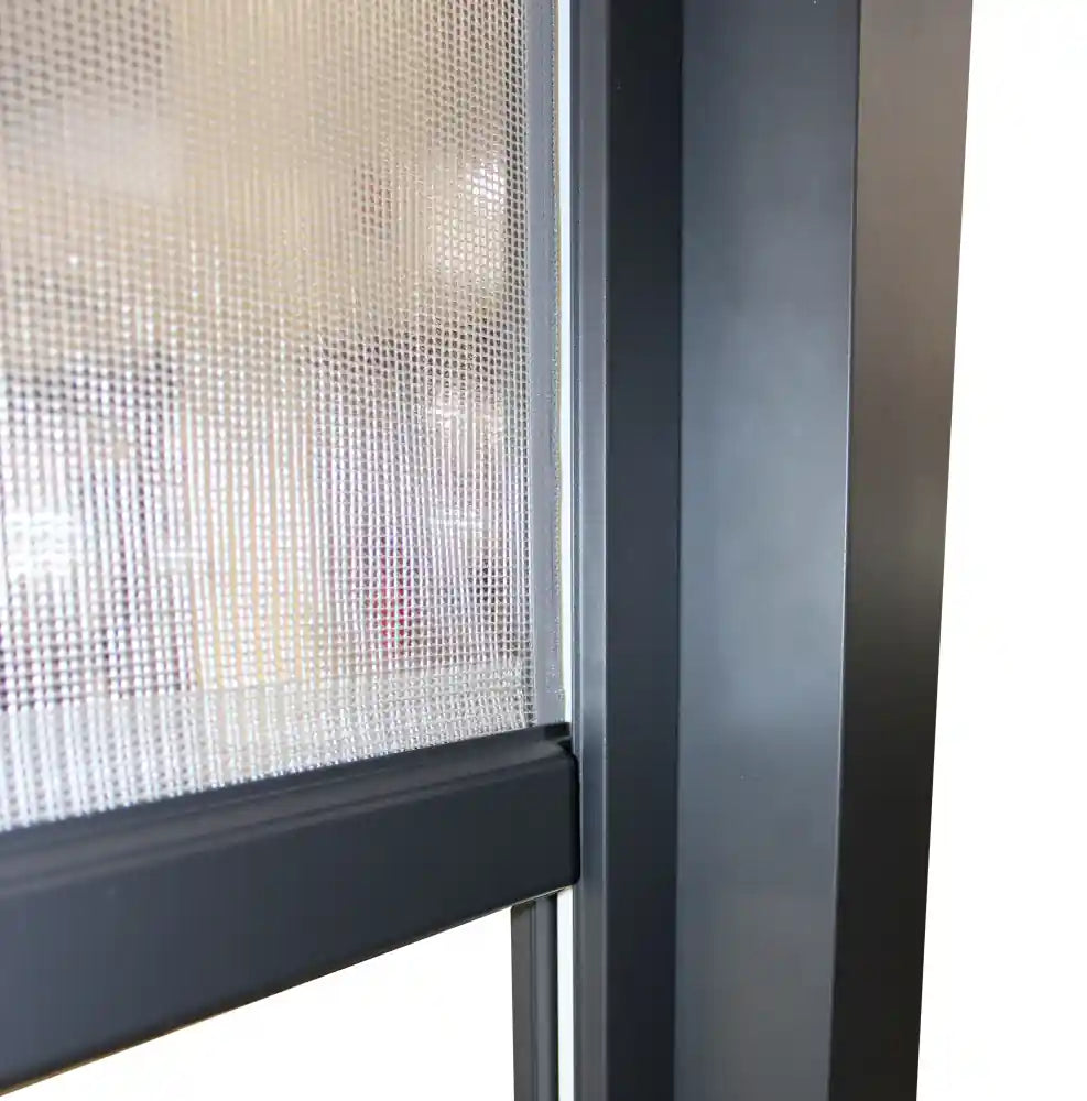 dettaglio interno Laterale manuale in PVC antracite 3 metri - massima protezione 365 giorni