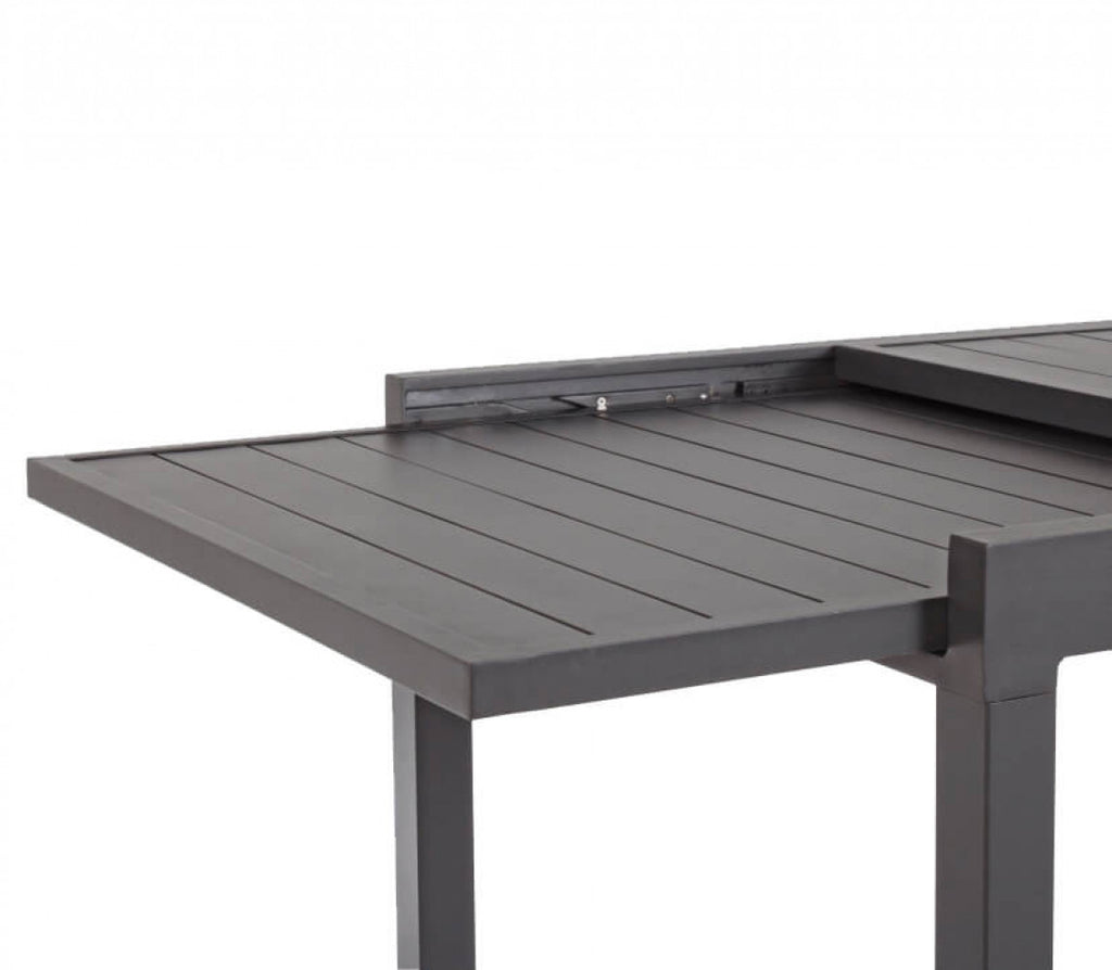 Dettaglio Meccanismo Tavolo da giardino Hawaii allungabile in alluminio color taupe, ideale per riunioni all'aperto | Albert Stock