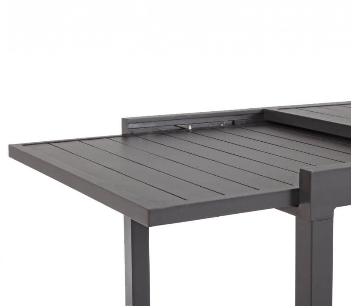 Dettaglio Meccanismo Tavolo da giardino Hawaii allungabile in alluminio color taupe, ideale per riunioni all'aperto | Albert Stock