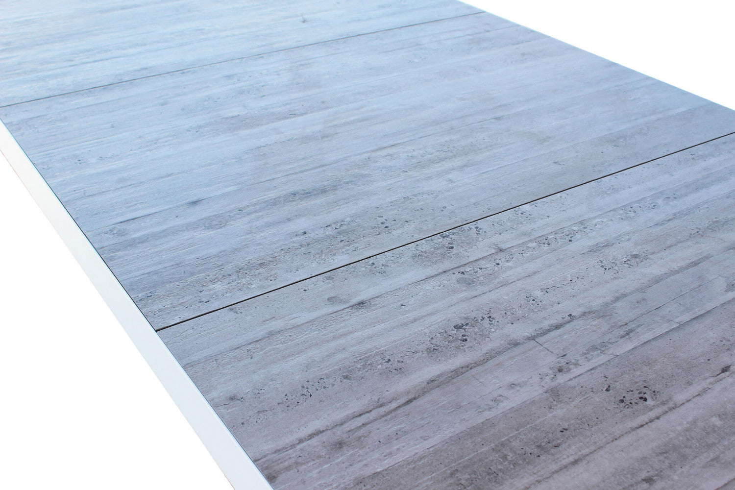 Dettaglio Piano Tavolo fisso e allungabile per esterni Houston 160/240x100 cm, con design moderno e robusto | Albert Stock