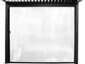 laterale manuale in PVC per pergola bioclimatica antracite 3 metri