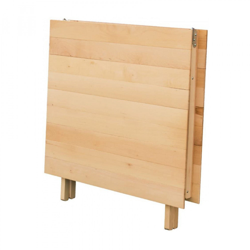 Dettaglio del Tavolo Doppio, con la sua superficie stabile e il design semplice, perfetto per pranzi e cene all'aperto | Albert Stock