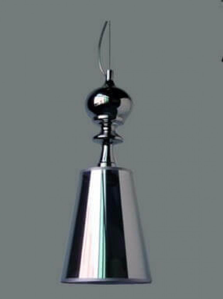 Dettaglio lampada a soffitto zenit argento cromato tessuto design moderno