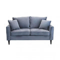Divano 2 posti Chandler grigio chiaro by Albert in velluto, design moderno ed elegante