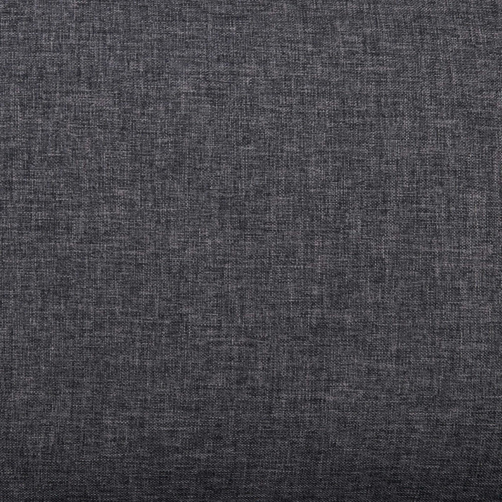 Divano 3 Posti Ramsey in Tessuto Grigio Scuro (177 cm) con gambe in polipropilene, design moderno e compatto, dettaglio tessuto