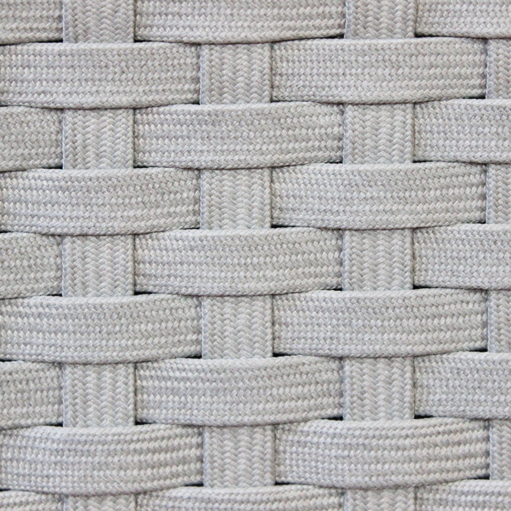 Texture ravvicinata dell'intreccio premium in Olefin e TPU grigio chiaro.