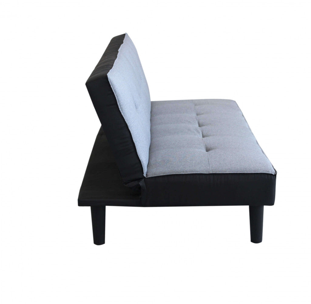 Divano letto Alvin grigio melange by Albert trasformato in letto, soluzione salvaspazio