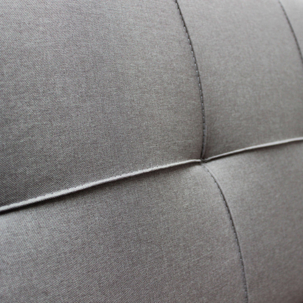Divano Letto Cedric 3 Posti in Tessuto Grigio - HF807207-GREY - foto 4