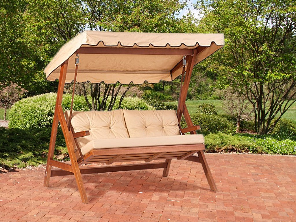 Dondolo da giardino Losa Esterni da vivere in legno massello