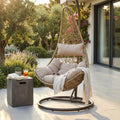 Dondolo Ponza con Seduta in Wicker Naturale - WI806921-NAT